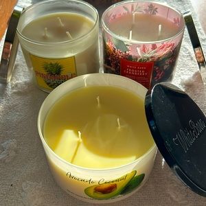 Bath & Body Works 3 Wick Candles